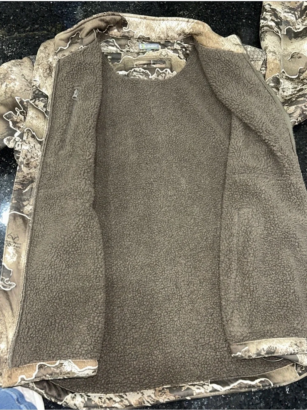 Element Outdoors Men's Axis Midweight Fleece Lined Jacket (Realtree Excape) XL